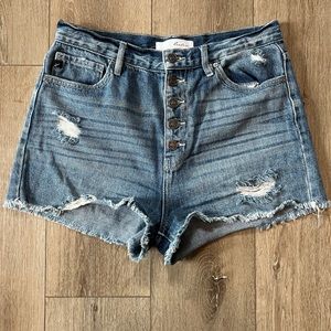 KanCan buttonfly shorts